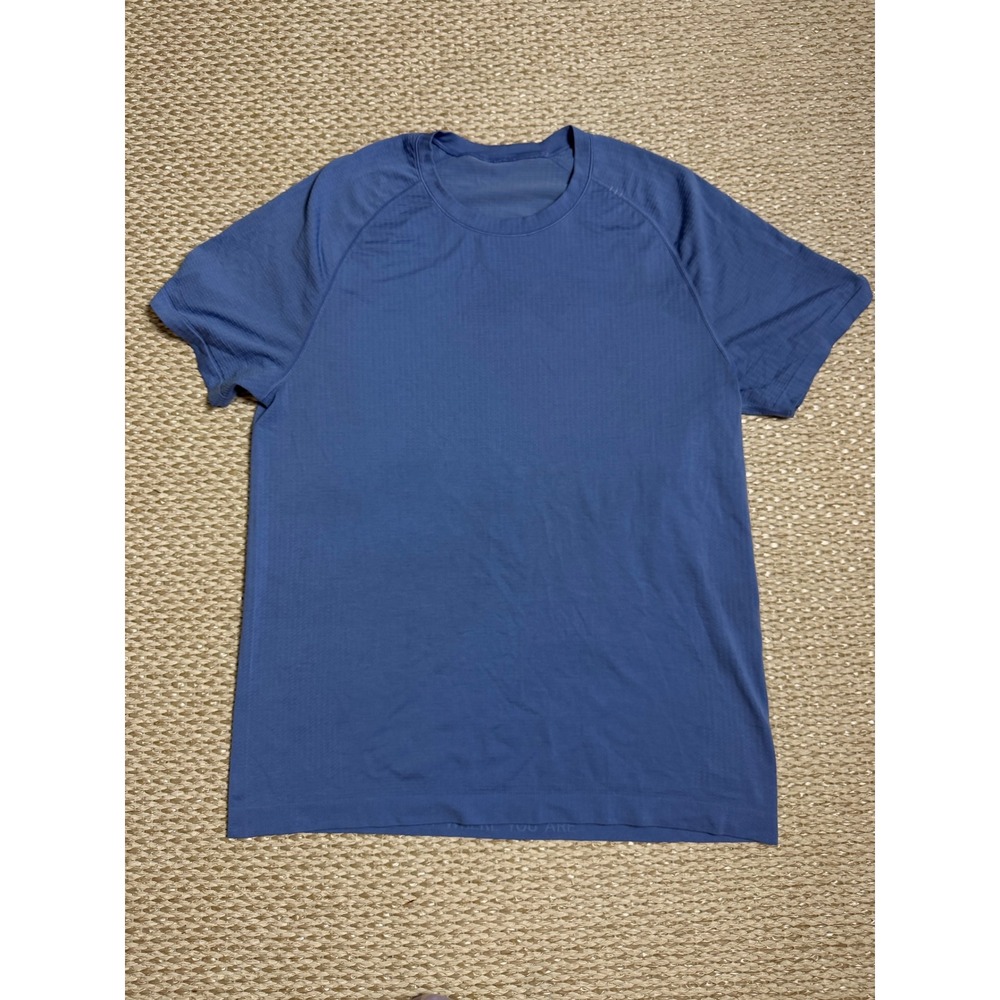 Lululemon Metal Vent Tech Short Sleeve Shirt Mens Medium Blue Training Top